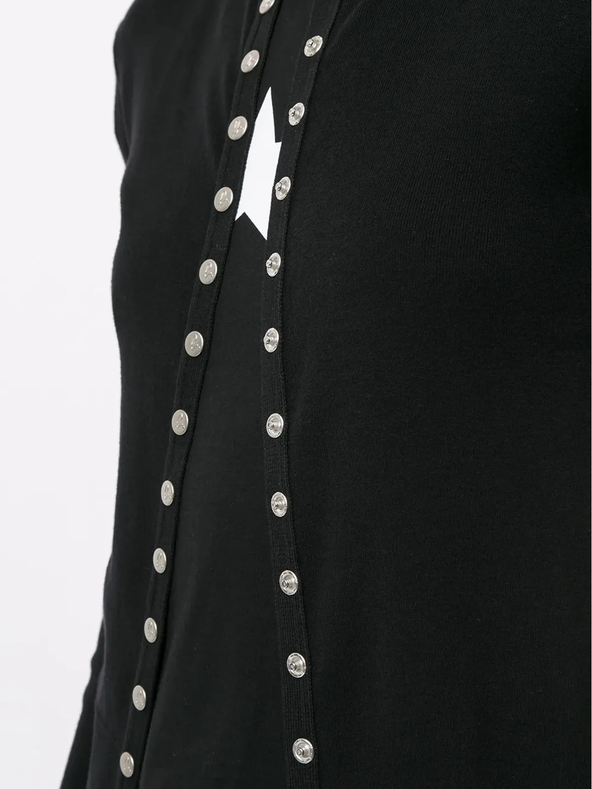 agnès b. Swing snap cardigan - Black - 画像5