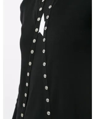 agnès b. Swing snap cardigan - Black - サムネイル5