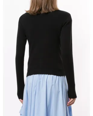 agnès b. Swing snap cardigan - Black - サムネイル4