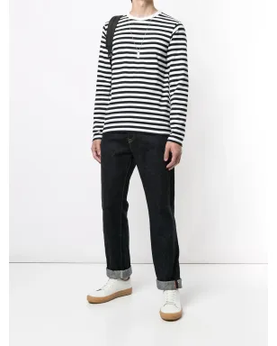 agnès b. Coulos stripe T-shirt - White - サムネイル2