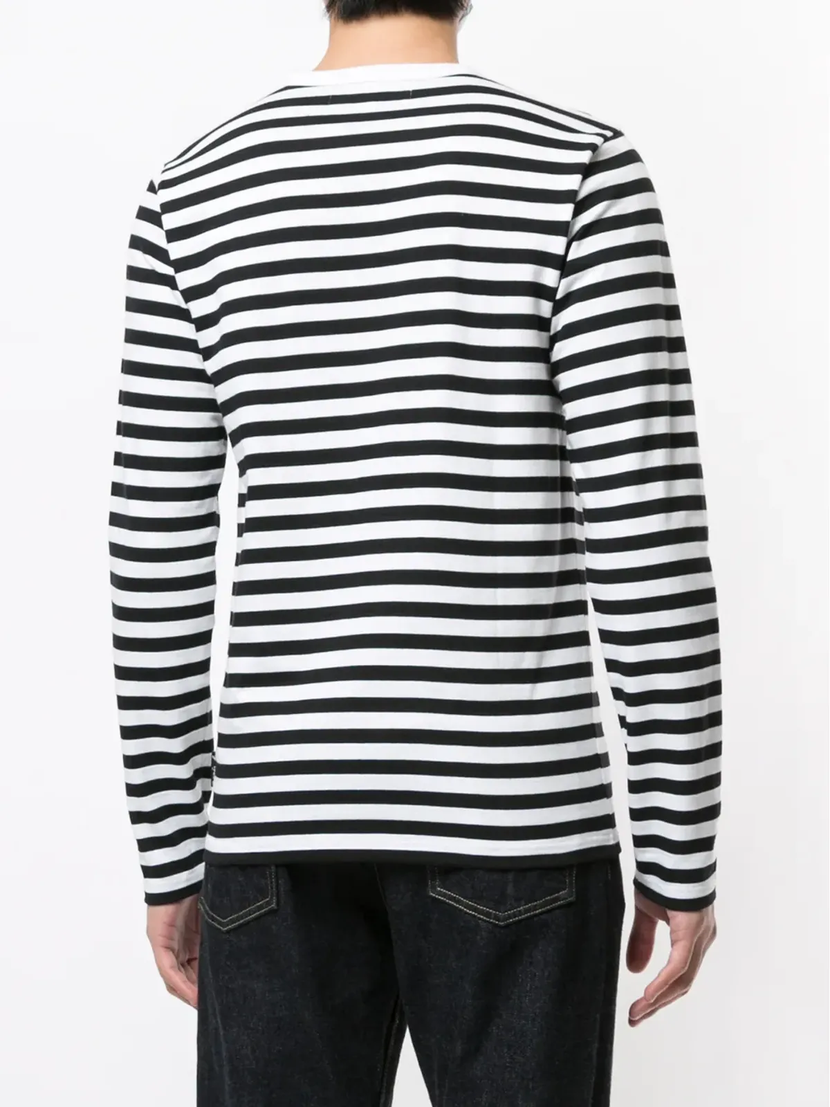 agnès b. Coulos stripe T-shirt - White - 画像4