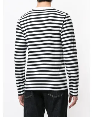 agnès b. Coulos stripe T-shirt - White - サムネイル4