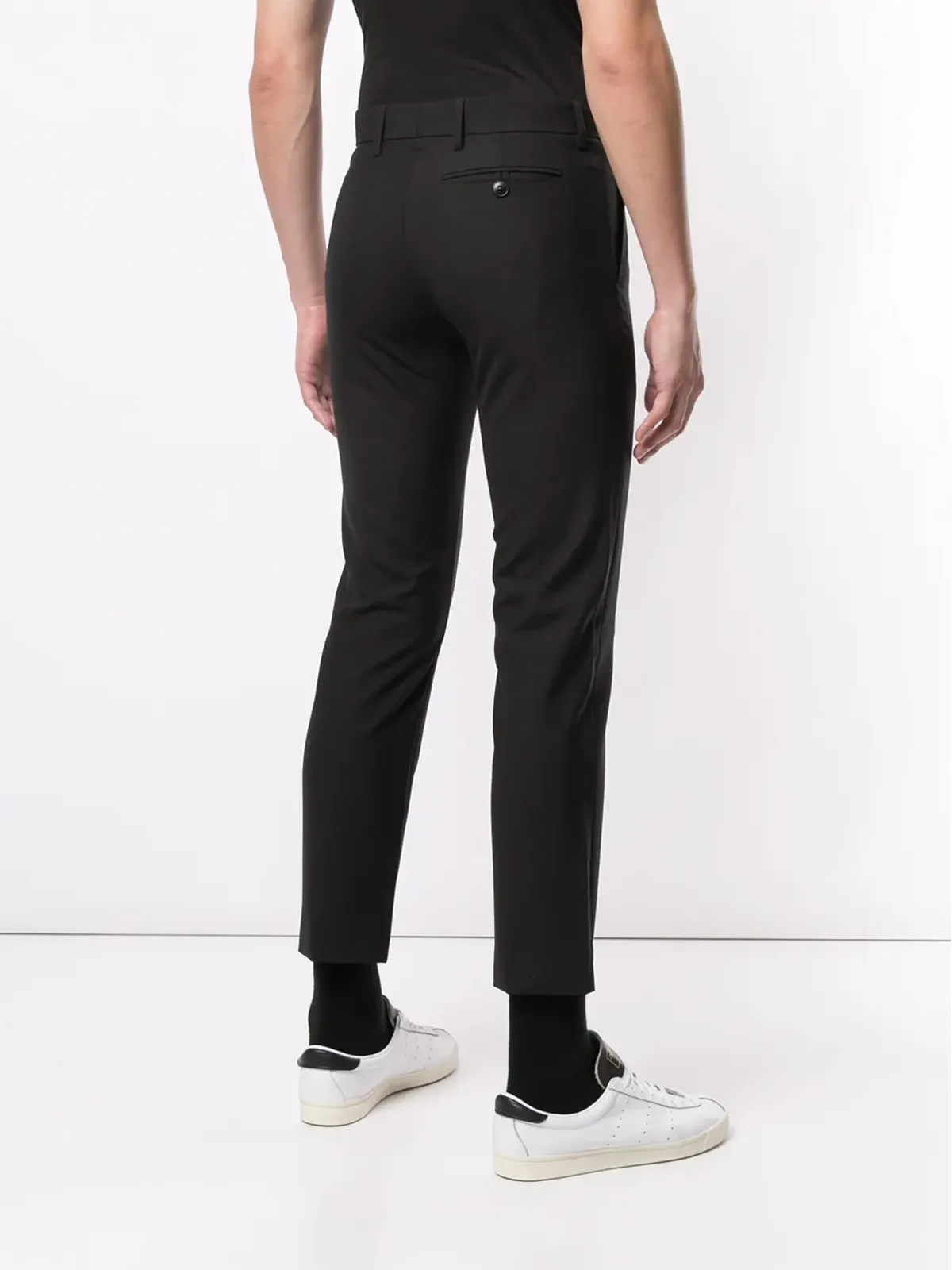 agnès b. Jam skinny cropped trousers - Black - 画像4