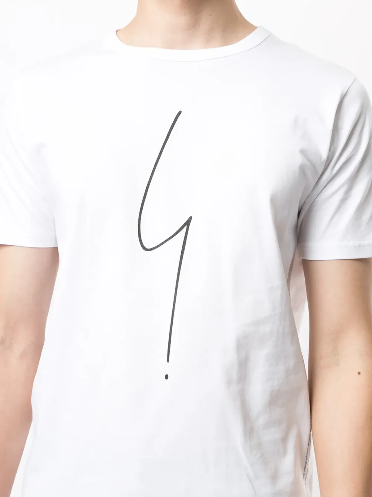 agnès b. Coulos scribble print Tシャツ - 画像5