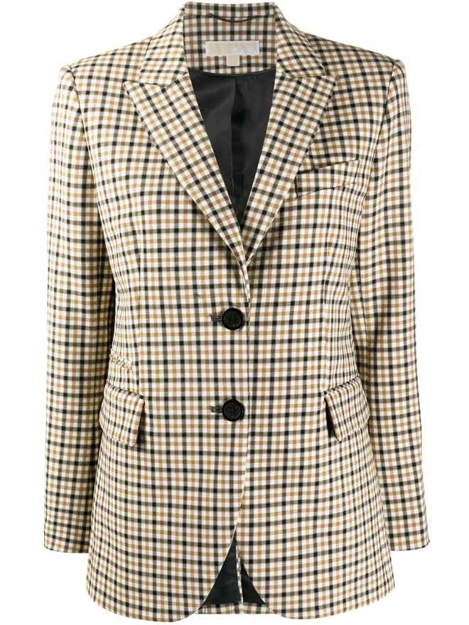 Michael Michael Kors Michael Michael Kors チェック柄ブレザーの商品画像