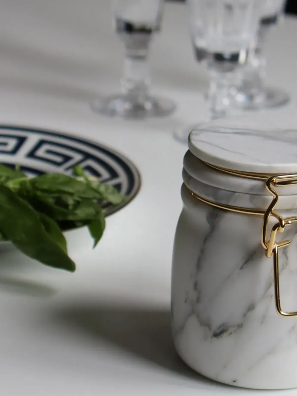 Editions Milano Miss Marble Calacatta jar - White - 画像3