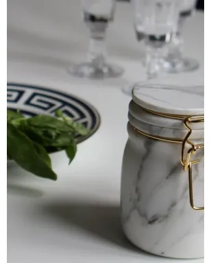 Editions Milano Miss Marble Calacatta jar - White - サムネイル3