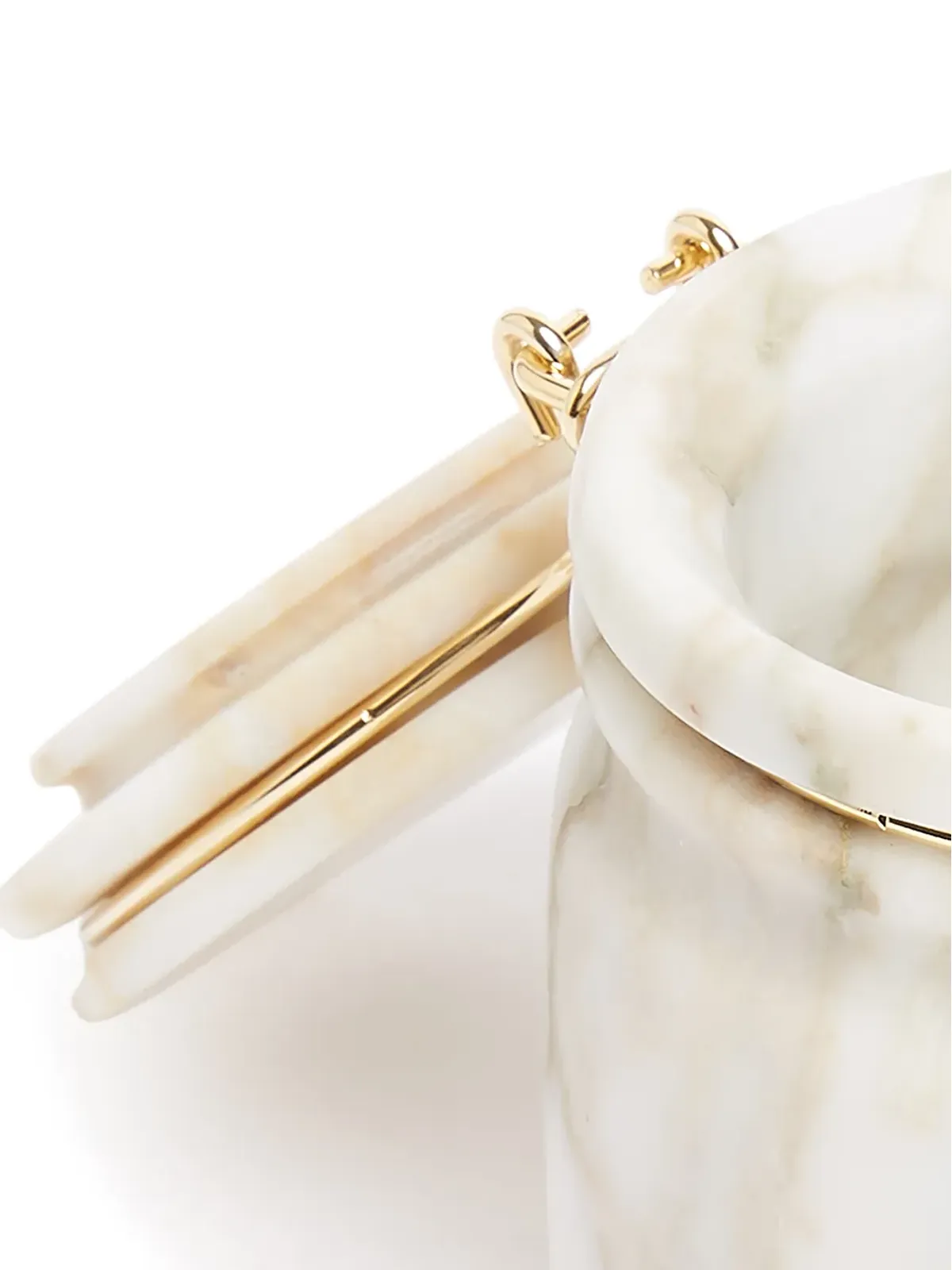 Editions Milano Miss Marble Calacatta jar - White - 画像4