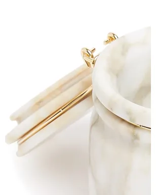 Editions Milano Miss Marble Calacatta jar - White - サムネイル4