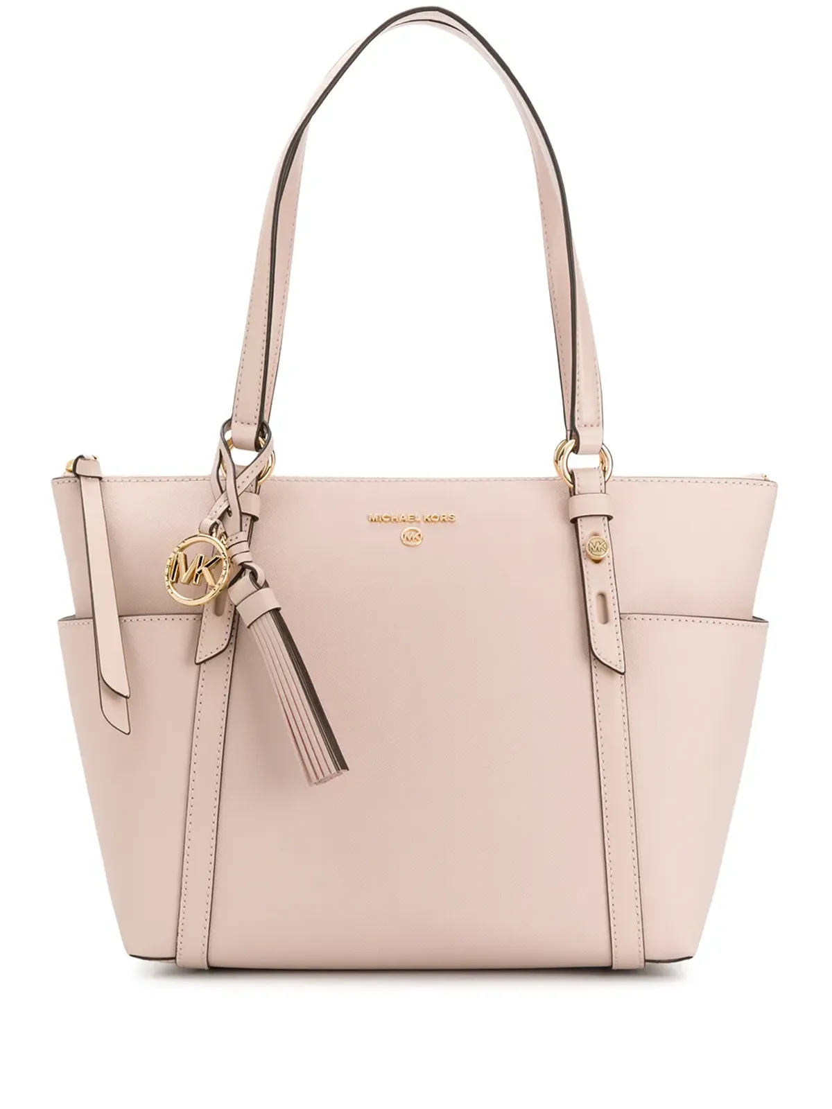 Michael Michael Kors ジップ付き レザートートバッグ - 画像1