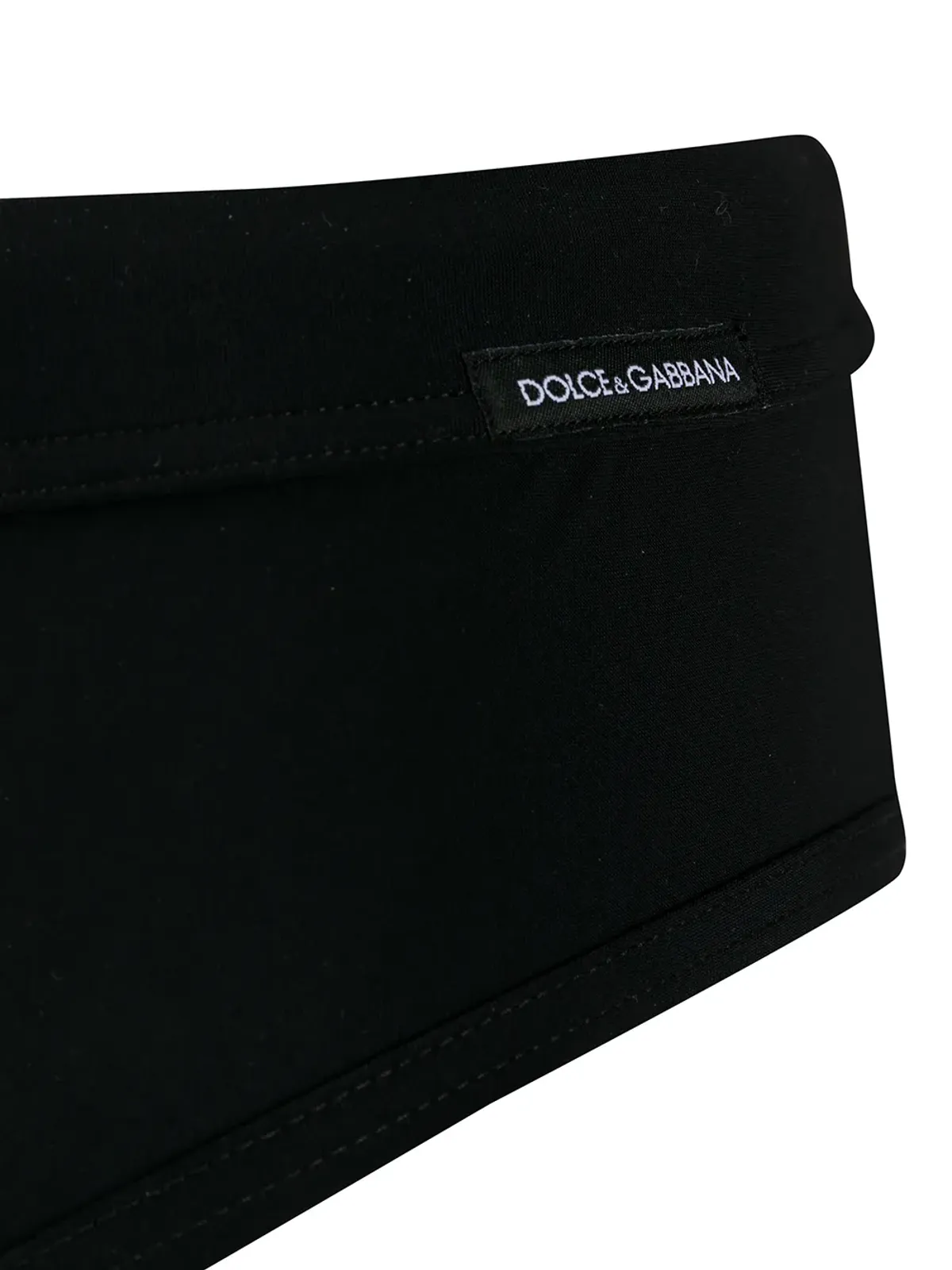 Dolce & Gabbana ドローコード付きスイミングトランクス ブラック - 画像3