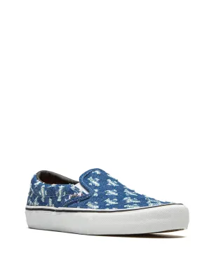 Vans x Supreme スリップオンプロ ブルーホールパンチデニムスニーカー - サムネイル2