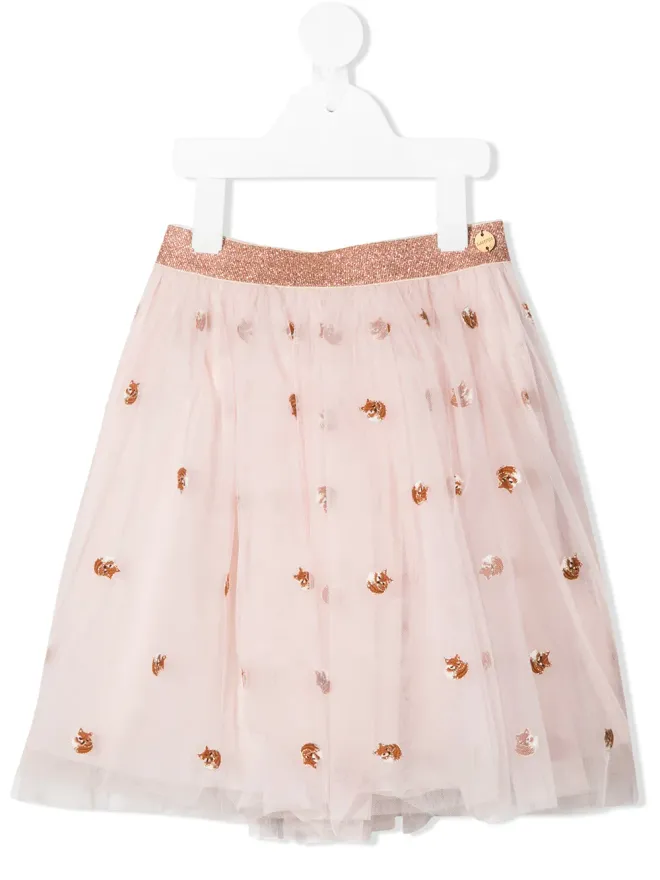 Lanvin Enfant Lanvin Enfant 金色グリッターのチュチュ - ピンクの商品画像