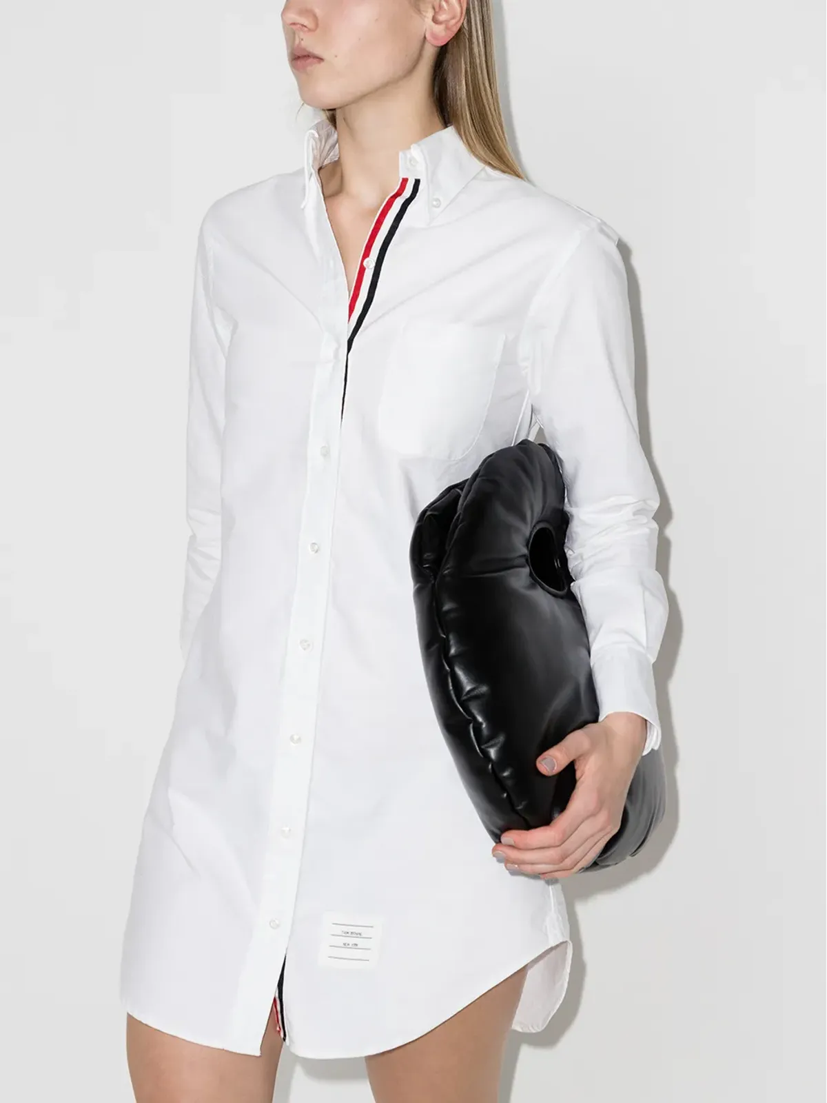 Thom Browne RWBストライプ ミニ シャツドレス - 画像2