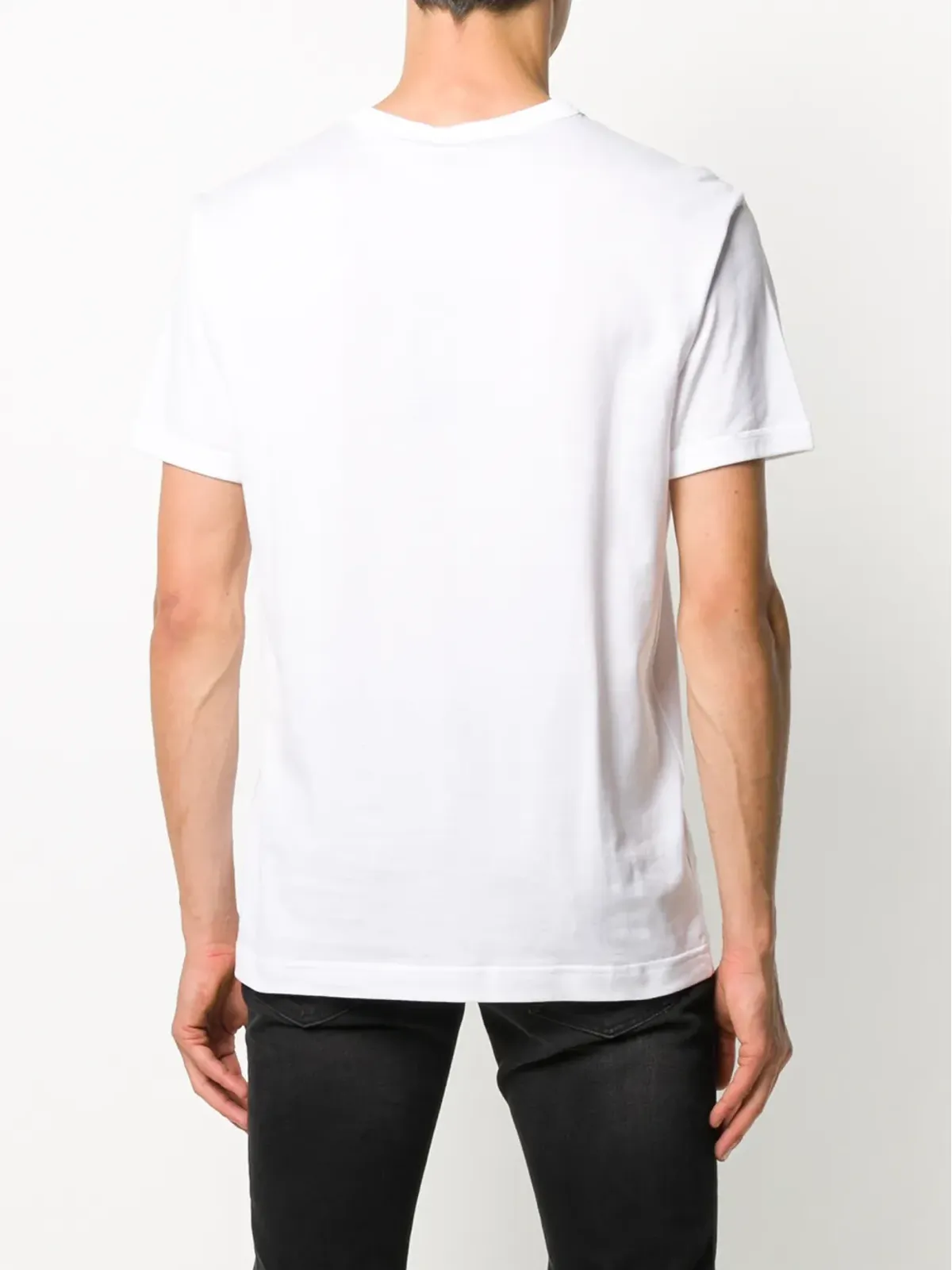 Dolce & Gabbana 刺繍ビーとクラウンモチーフ コットンTシャツ - 画像3