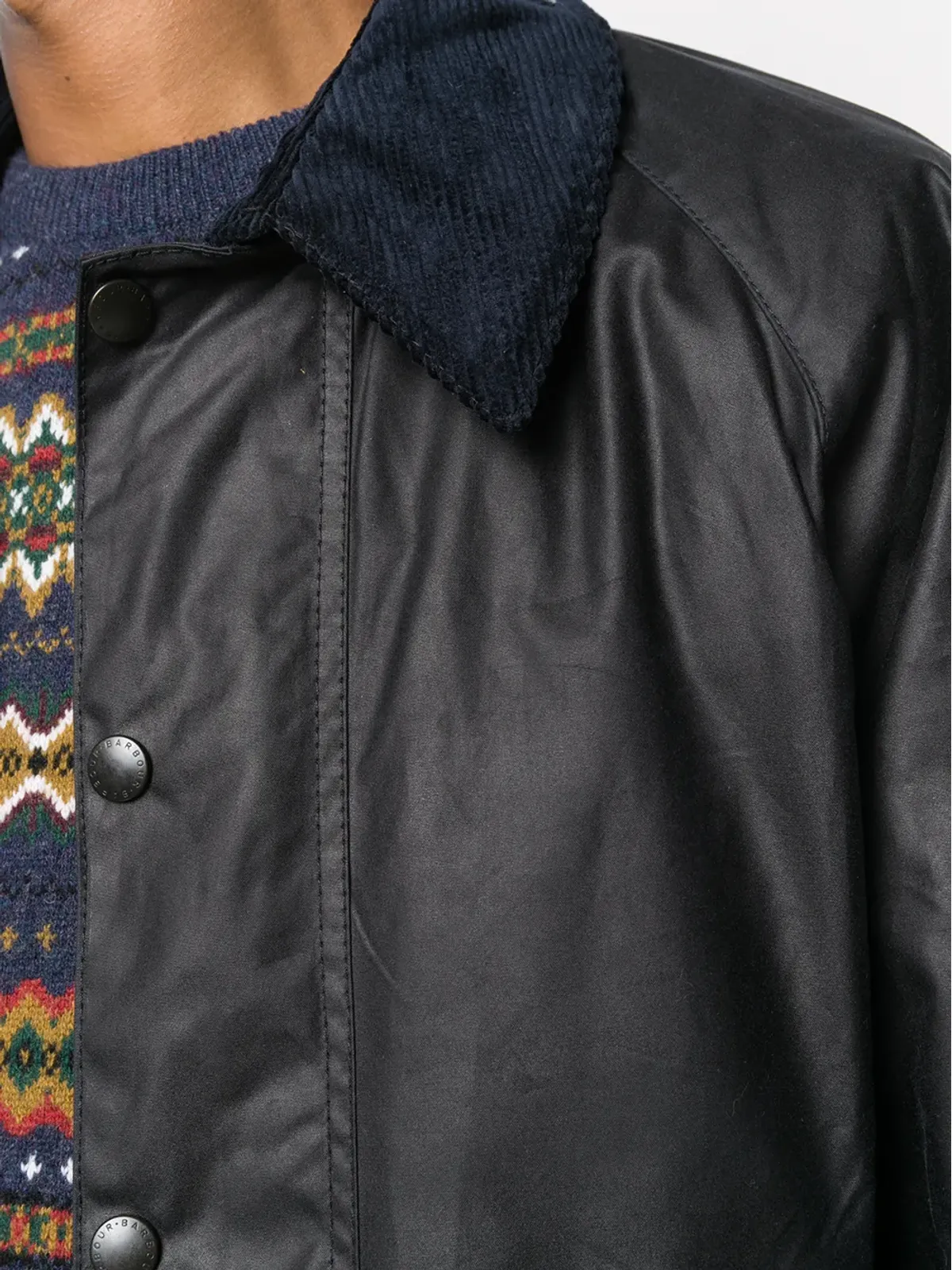 Barbour Beaufort スナップボタン付きジャケット - 画像5