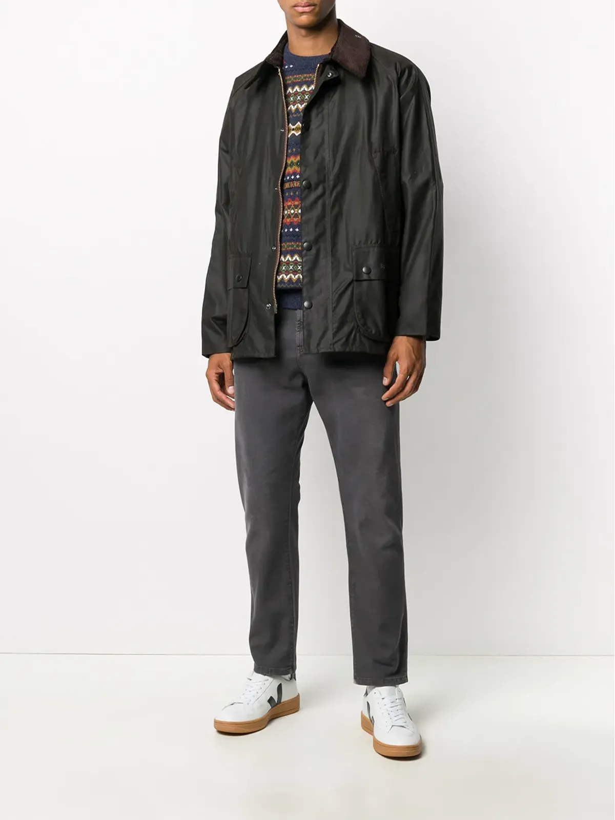 Barbour Bedale スナップファスナー付きジャケット - 画像2