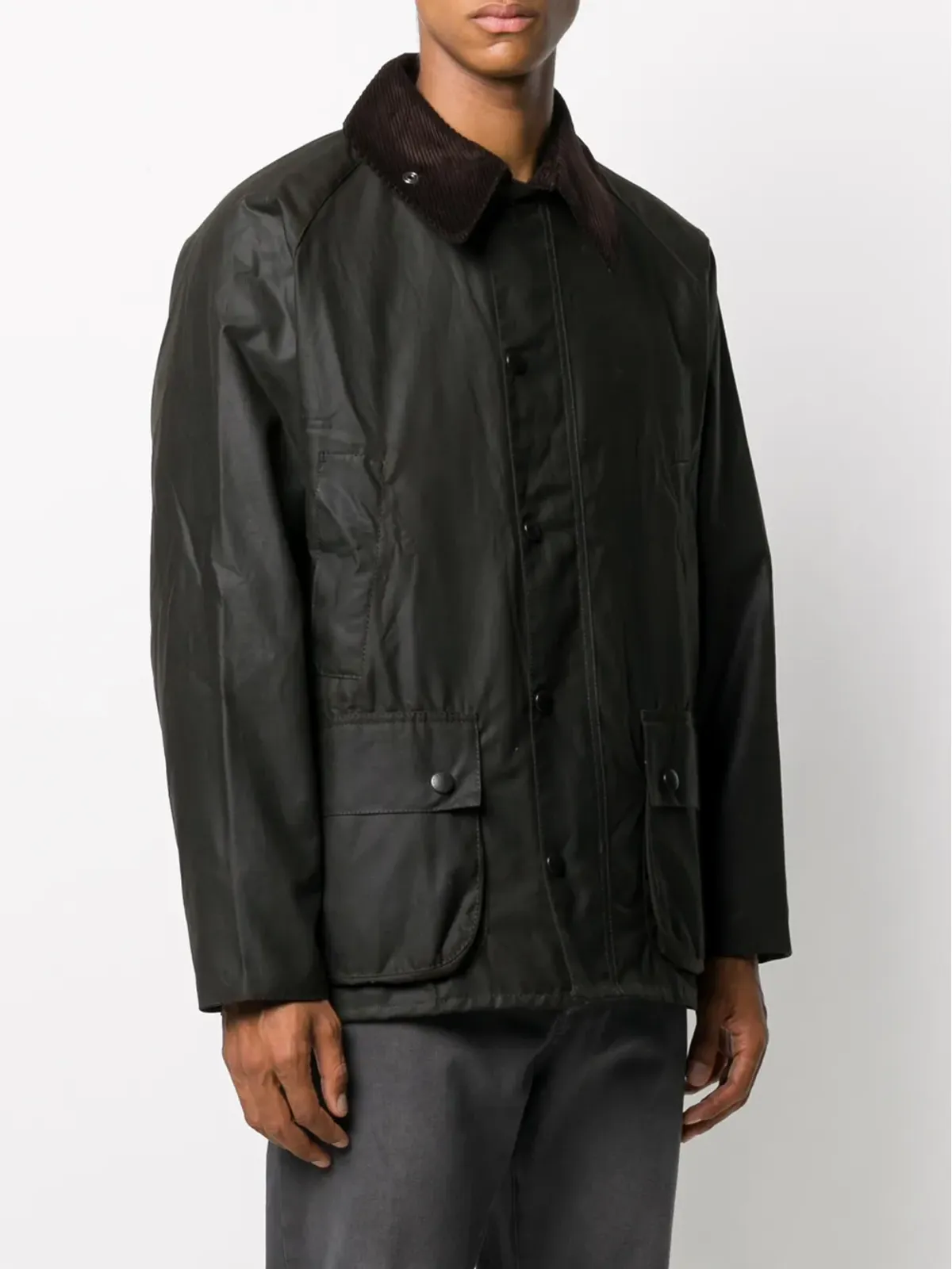 Barbour Bedale スナップファスナー付きジャケット - 画像3