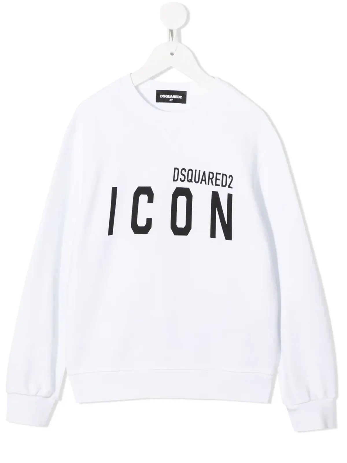 DSQUARED2 KIDS ロゴプリント コットン フード付きパーカー - 画像1