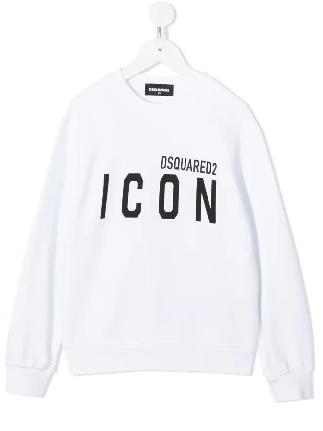 DSQUARED2 KIDS DSQUARED2 KIDS ロゴプリント コットン フード付きパーカーの商品画像