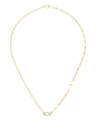 Yvonne Léon 18K イエローゴールド ダイヤモンド リンク チョーカー - サムネイル1