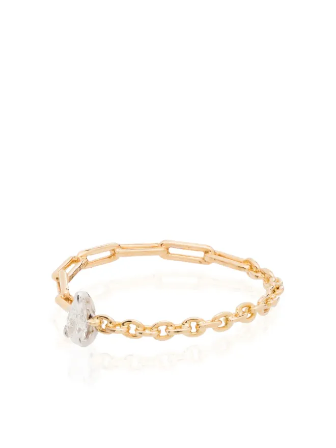 Yvonne Leon Yvonne Léon 18K イエローゴールド ペアシェイプ ダイヤモンド リングの商品画像