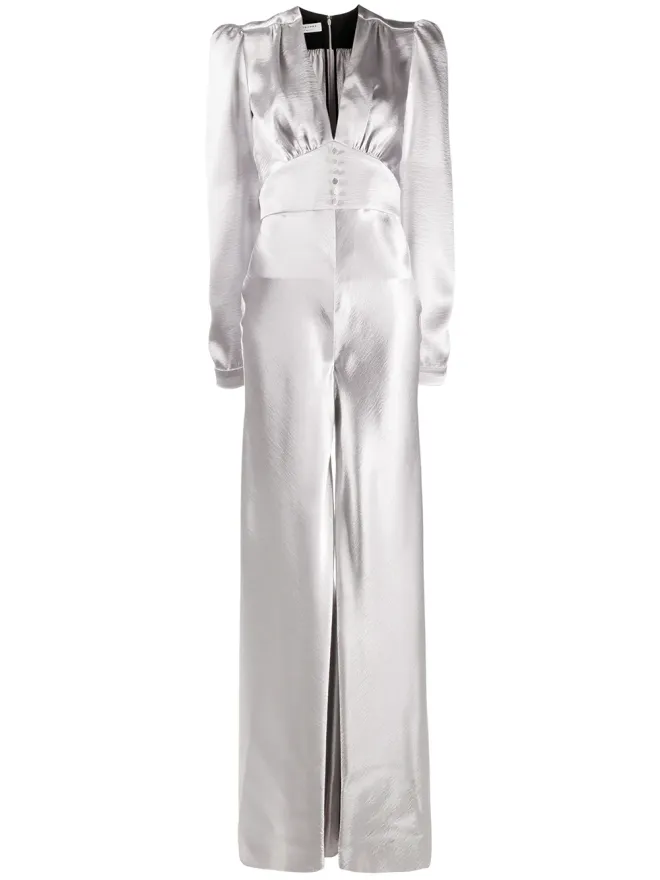 Philosophy Di Lorenzo Serafini Philosophy Di Lorenzo Serafini フレアサテンジャンプスーツ（グレー）の商品画像