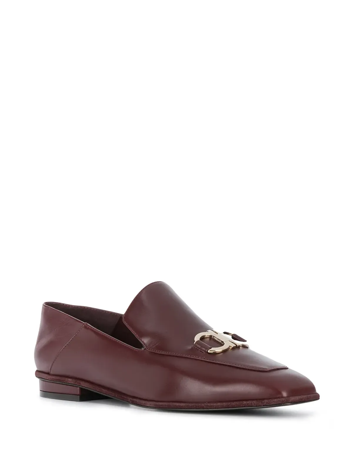 Ferragamo ガンチーニ スクエアトゥ ローファー - レッド - 画像2