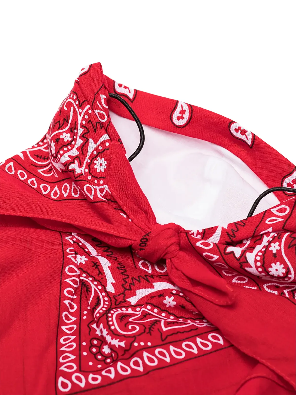 Natasha Zinko bandana print face mask - Red - 画像3