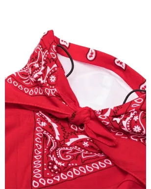Natasha Zinko bandana print face mask - Red - サムネイル3
