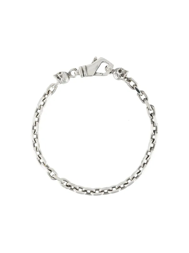 Emanuele Bicocchi Emanuele Bicocchi スカルチャームチェーンブレスレットの商品画像