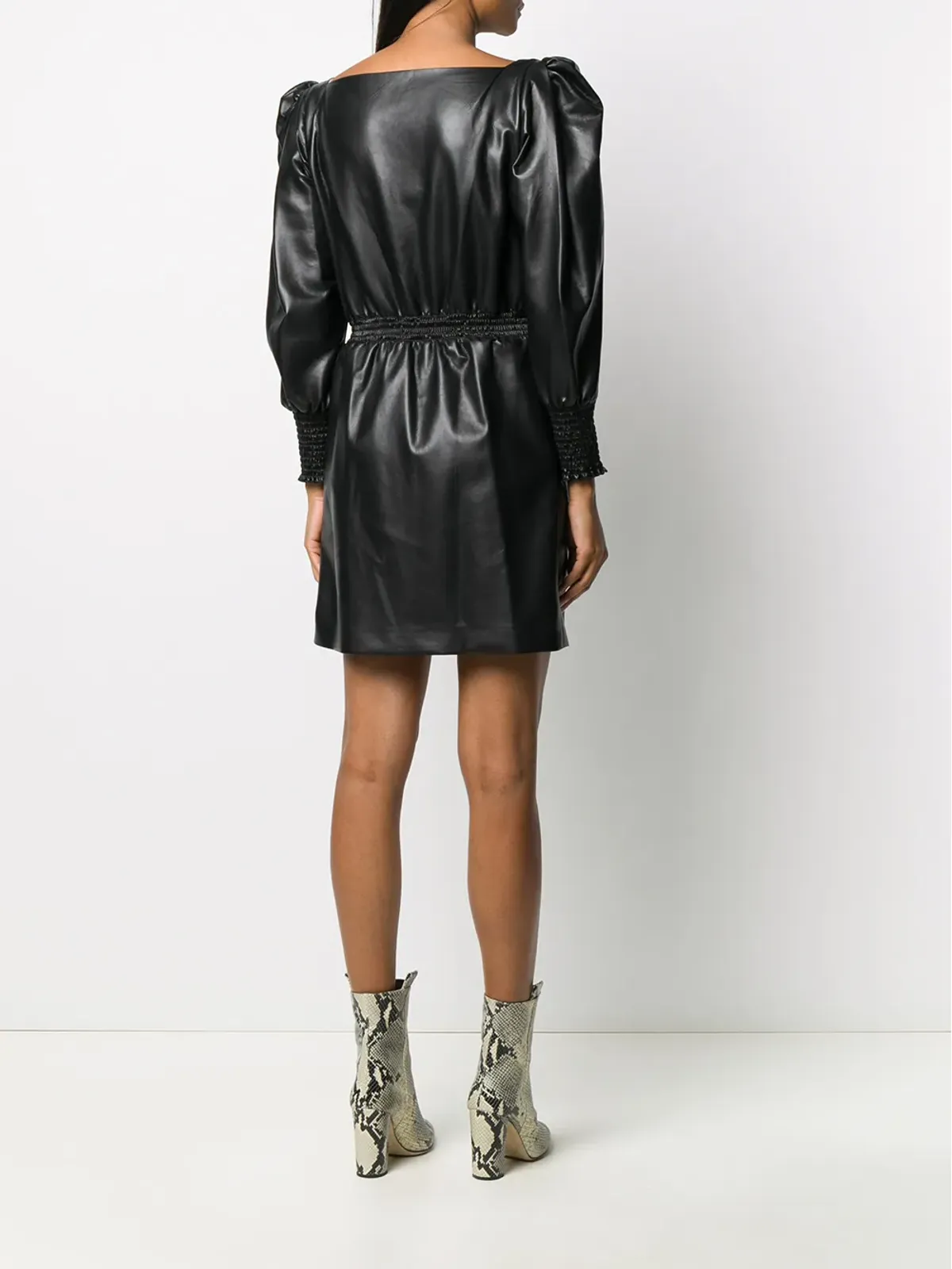 Philosophy Di Lorenzo Serafini フェイクレザー ミニドレス - 画像4