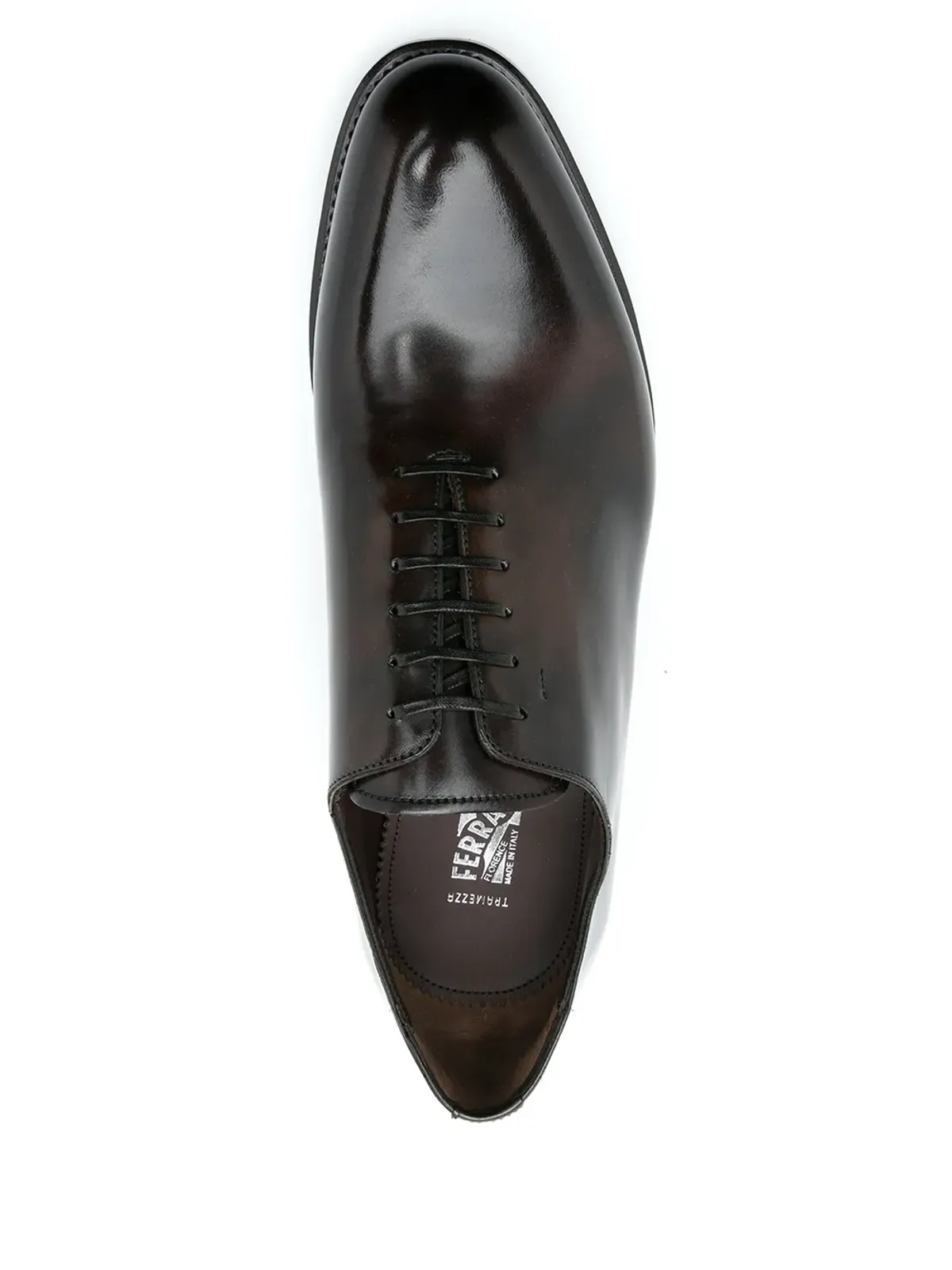 Ferragamo トラメッツァ レースアップ レザー ダービーシューズ - 画像4