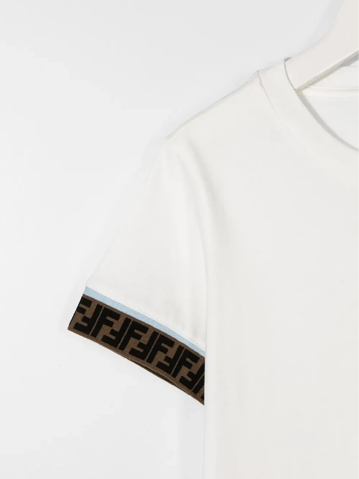 Fendi Kids FFロゴカフ Tシャツ - 画像3