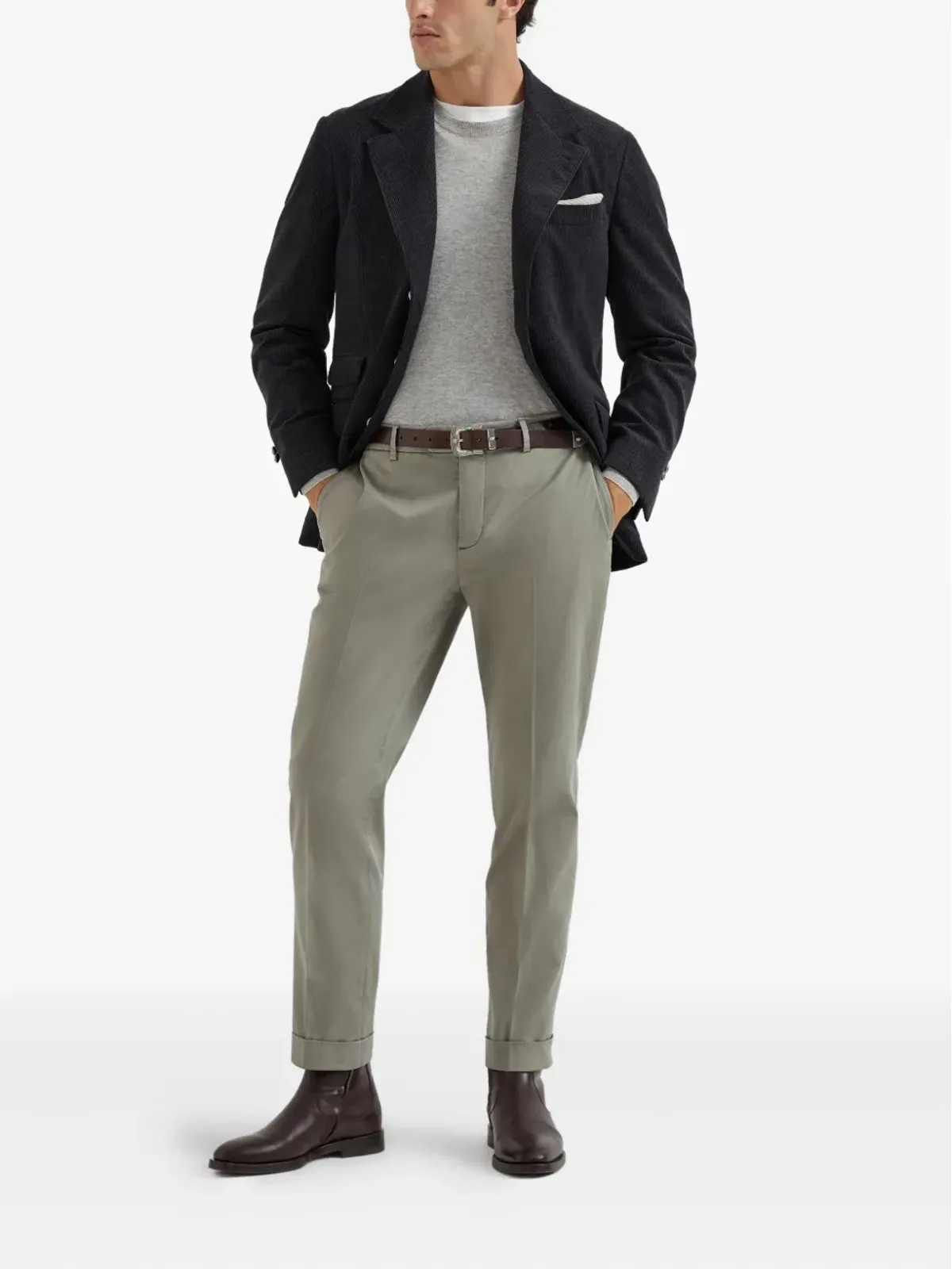 Brunello Cucinelli クルーネック カシミヤ プルオーバー - 画像2