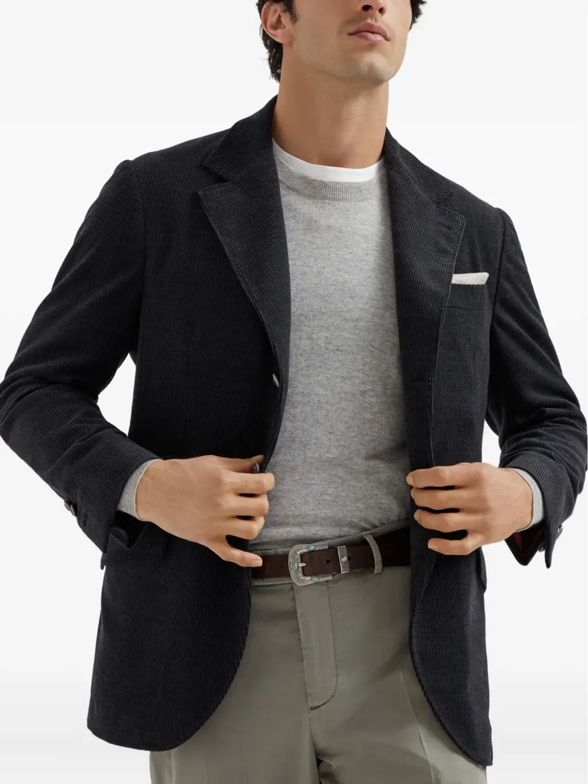 Brunello Cucinelli クルーネック カシミヤ プルオーバー - 画像4