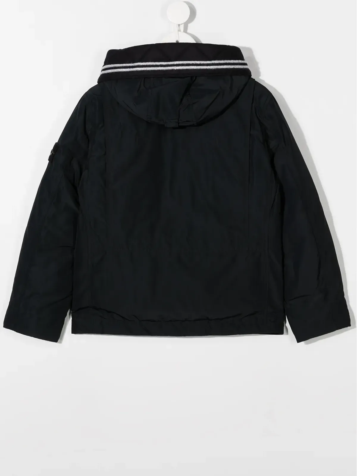 Stone Island Junior フード付きロゴパッチジャケット - 画像2