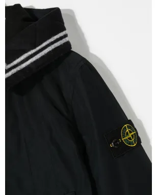 Stone Island Junior フード付きロゴパッチジャケット - サムネイル3