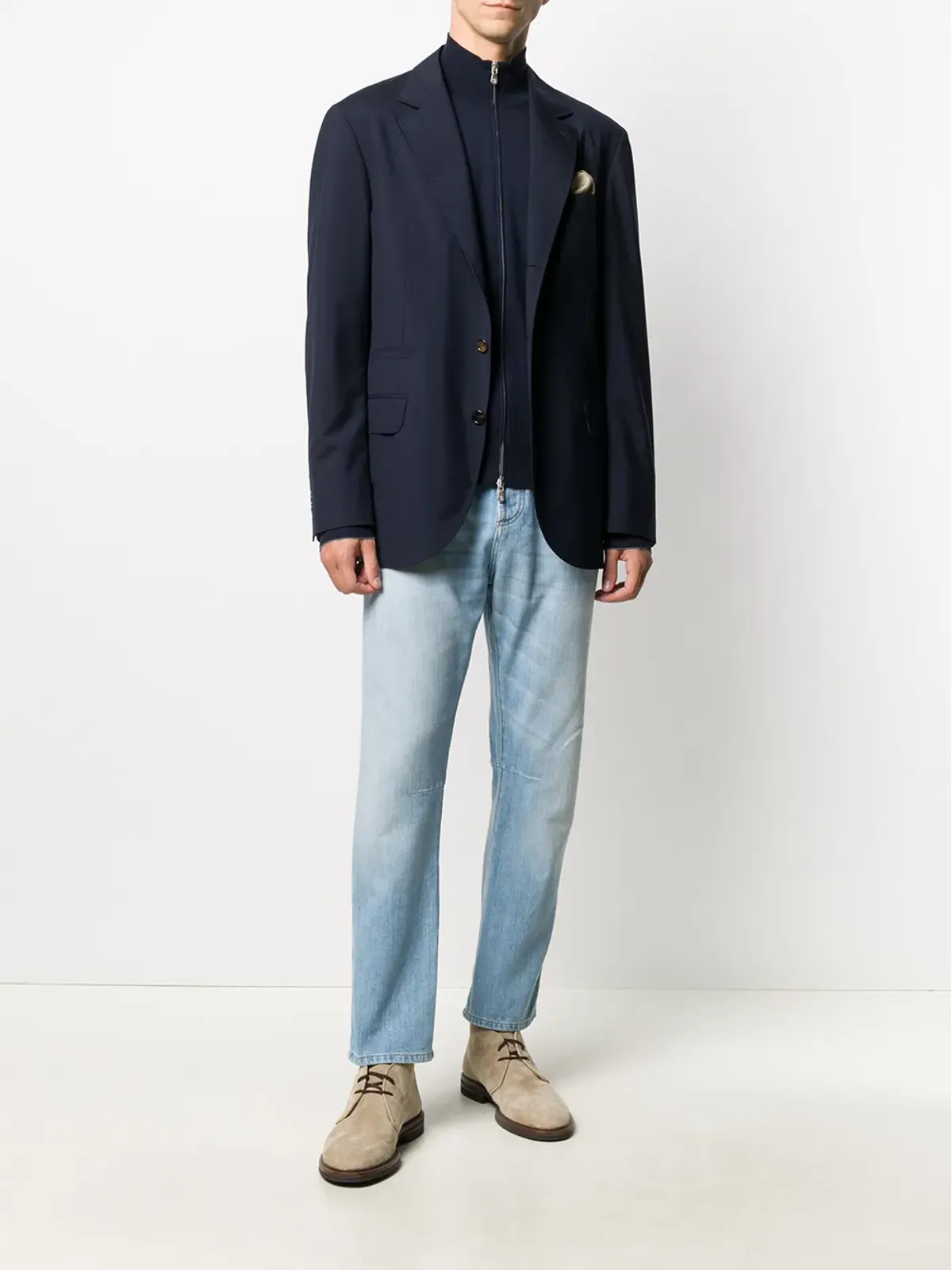 Brunello Cucinelli ハイネックジップセーター - 画像2