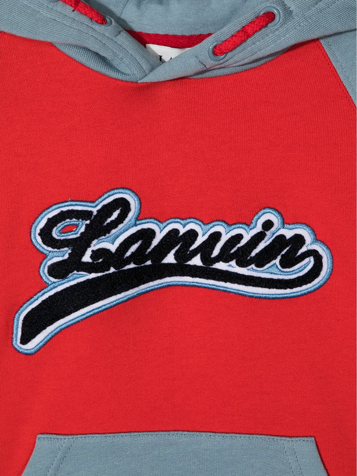 Lanvin Enfant ロゴパッチ カラーブロック フーディ - 画像3
