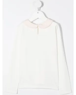 Lanvin Enfant キツネ刺繍襟付きトップス - サムネイル2