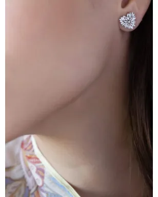 Suzanne Kalan 18Kホワイトゴールド 小さなハート ダイヤモンド ピアス - サムネイル2