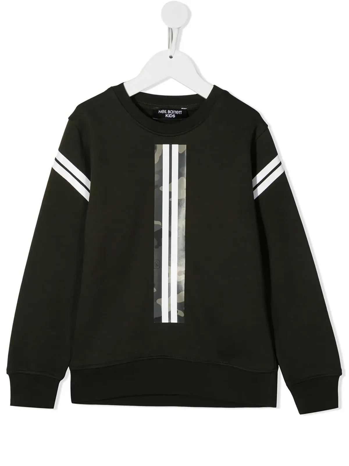 Neil Barrett Kids 迷彩テープ入りコットン スウェットシャツ - 画像1