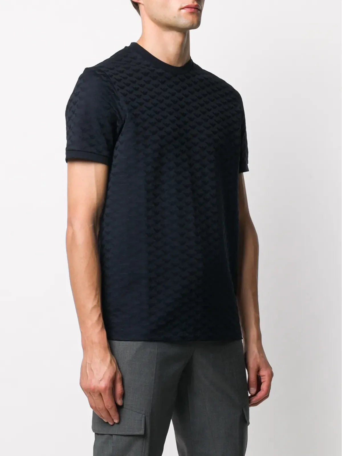 Emporio Armani エンボスロゴ コットン Tシャツ - 画像3