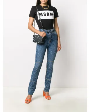 MSGM ペイントスプラッター加工のスリムフィットジーンズ - サムネイル2