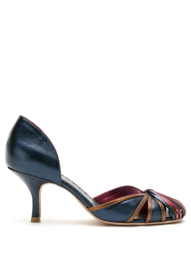 Sarah Chofakian Sarah Chofakian レザーシューズ ブルーの商品画像