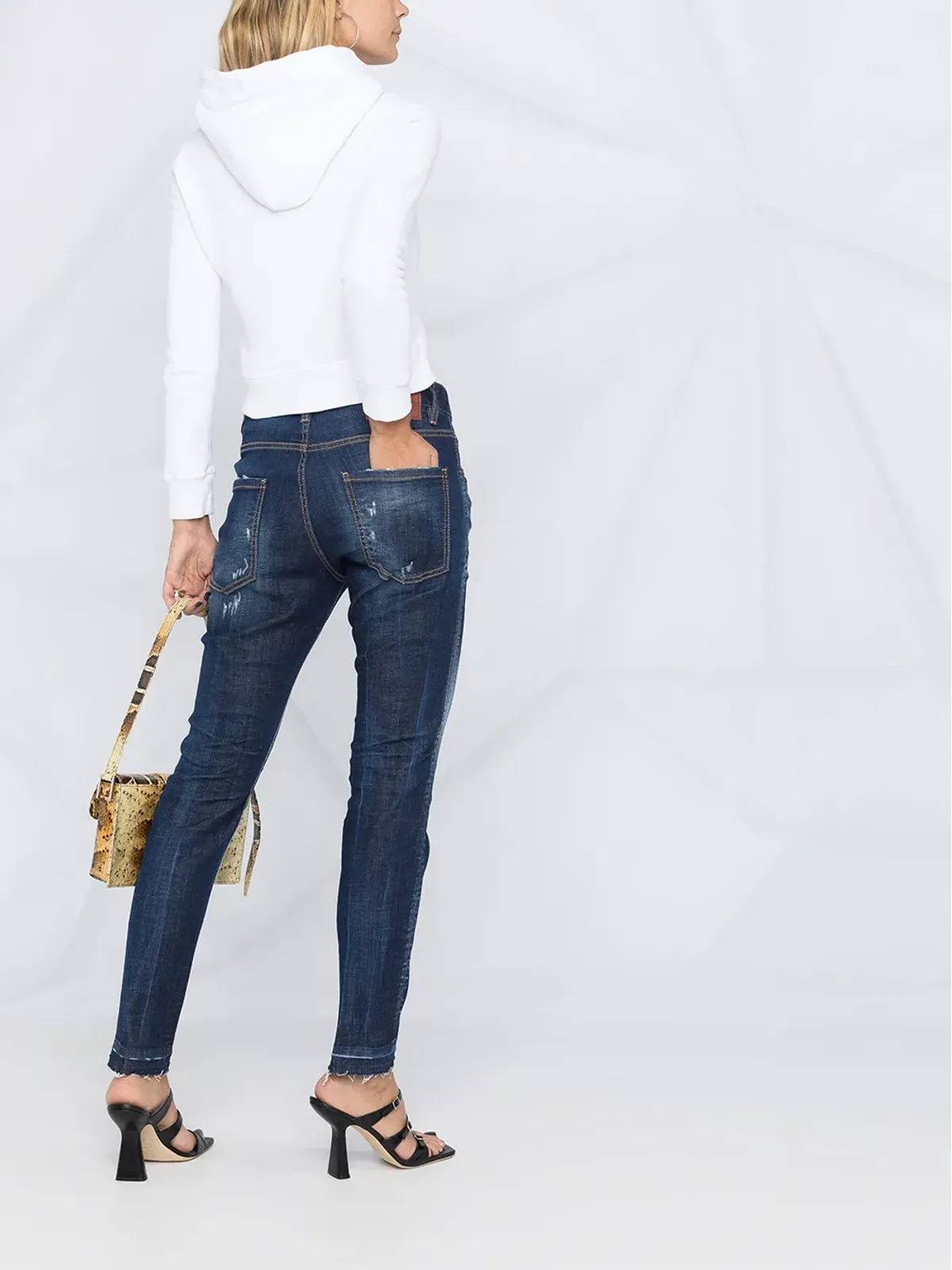 DSQUARED2 Love is Forever クロップドフーディ - 画像4