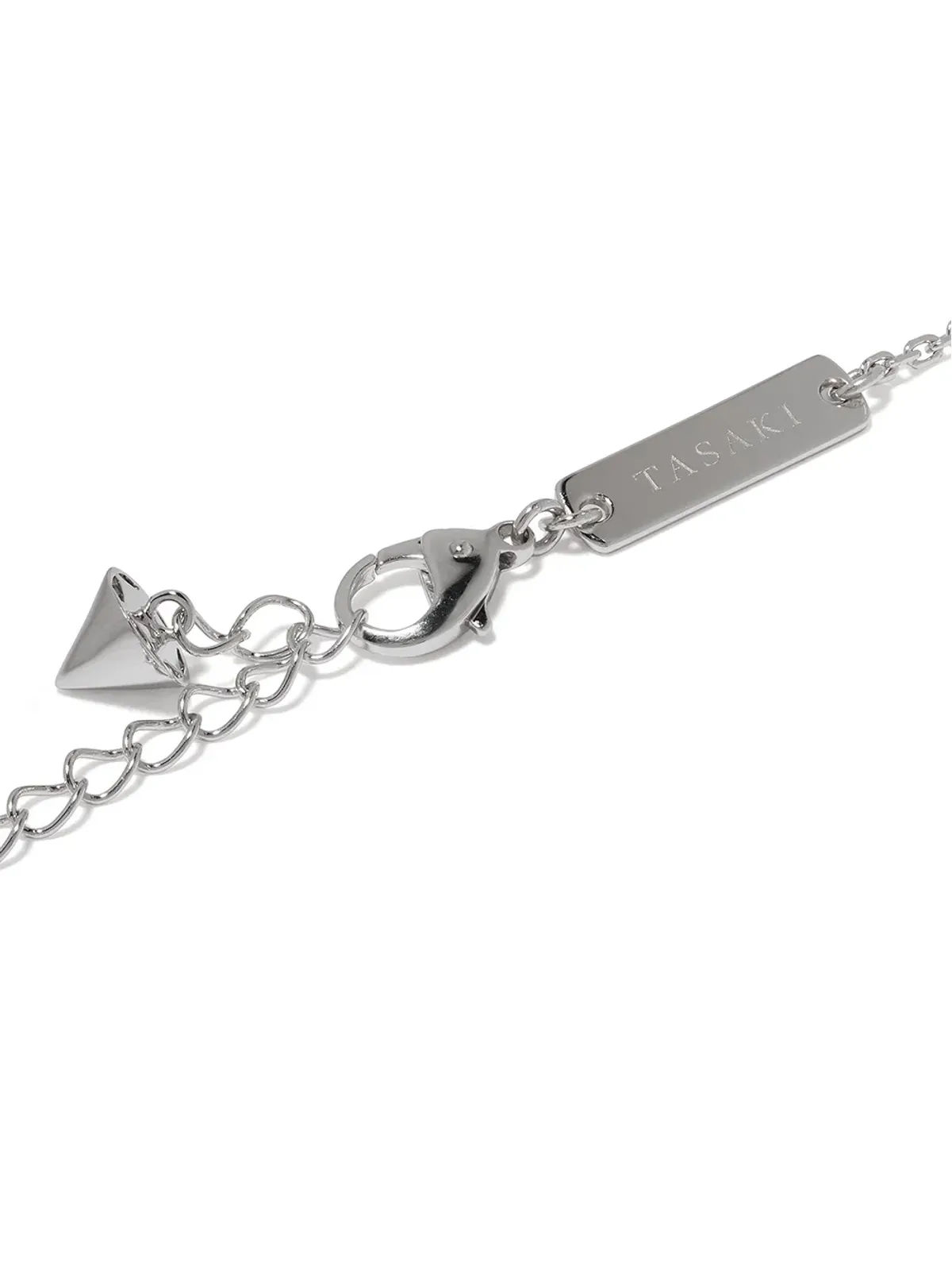 TASAKI 18kt white gold Collection Line Balance Neo diamond pave pendant - Silver - 画像4