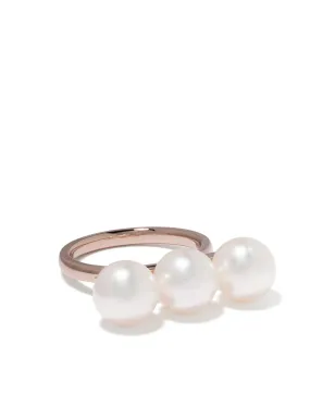 TASAKI 18kt rose gold Collection Line Balance Neo Akoya pearl ring - Pink - サムネイル1
