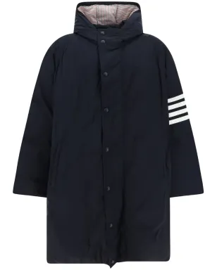 Thom Browne ダウンフィル フード付き フットボール 4バー パーカー - サムネイル1